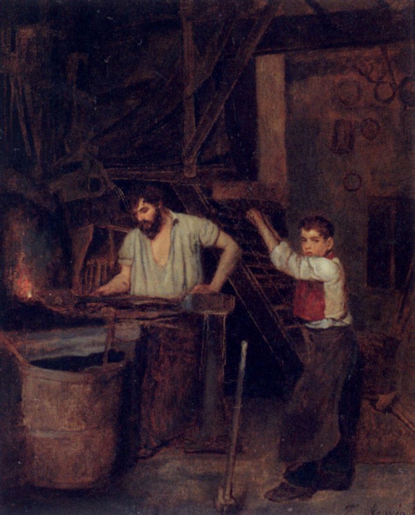 The blacksmiths Print